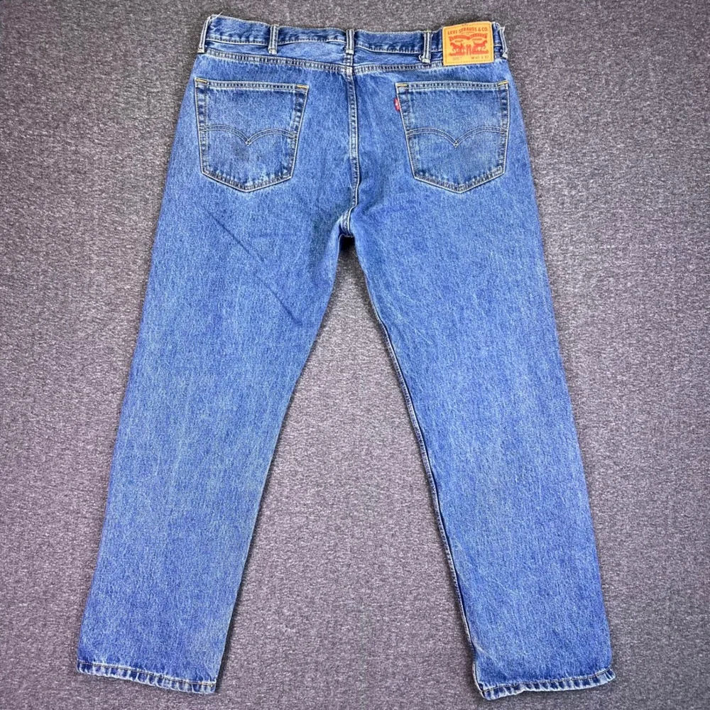 Levis 505 Jeans Mens 40x32 Blue Regular Fit‎ Straight Classic Casual Denim